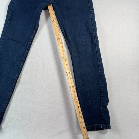 Levis Jeans Mens 31 Blue 511 Slim Straight Mid Rise Dark Wash Stretch - Picture 10 of 13